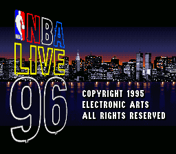 NBA Live 96 screenshot 4 for Playstation